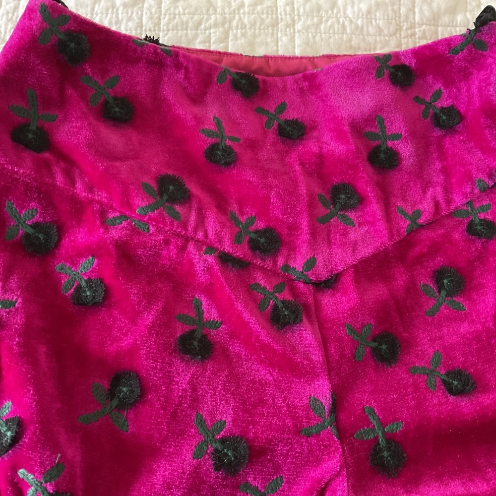 Anna Sui Velvet Wide-leg Pants - Picture 6 of 8